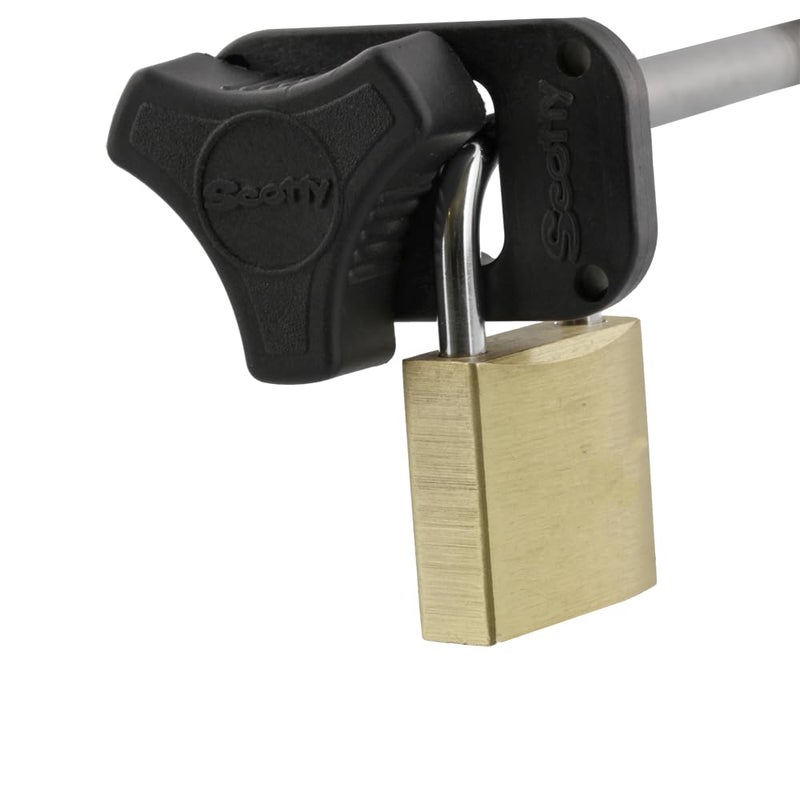 Scotty #3134 Downrigger Lock Set, 3-Pieces (Padlocks NOT Supplied),Black - Image 2